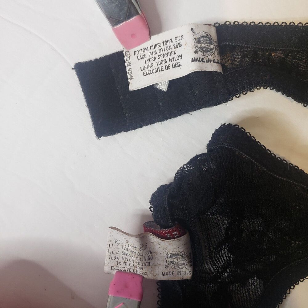 Vintage 90s Adrianna Papell Silk Leopard Underwire Bra and Thong Set Size 34C M - Picture 7 of 10